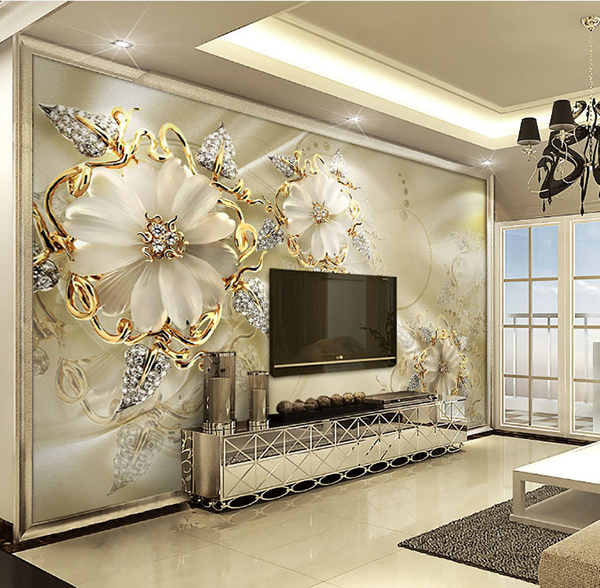 Bức vách làm bằng tranh kính 3D nổi bật