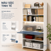 Bàn Học Gấp Gọn Liền Kệ Sách Màu Xanh ZM-70014 - ảnh chi tiết 5