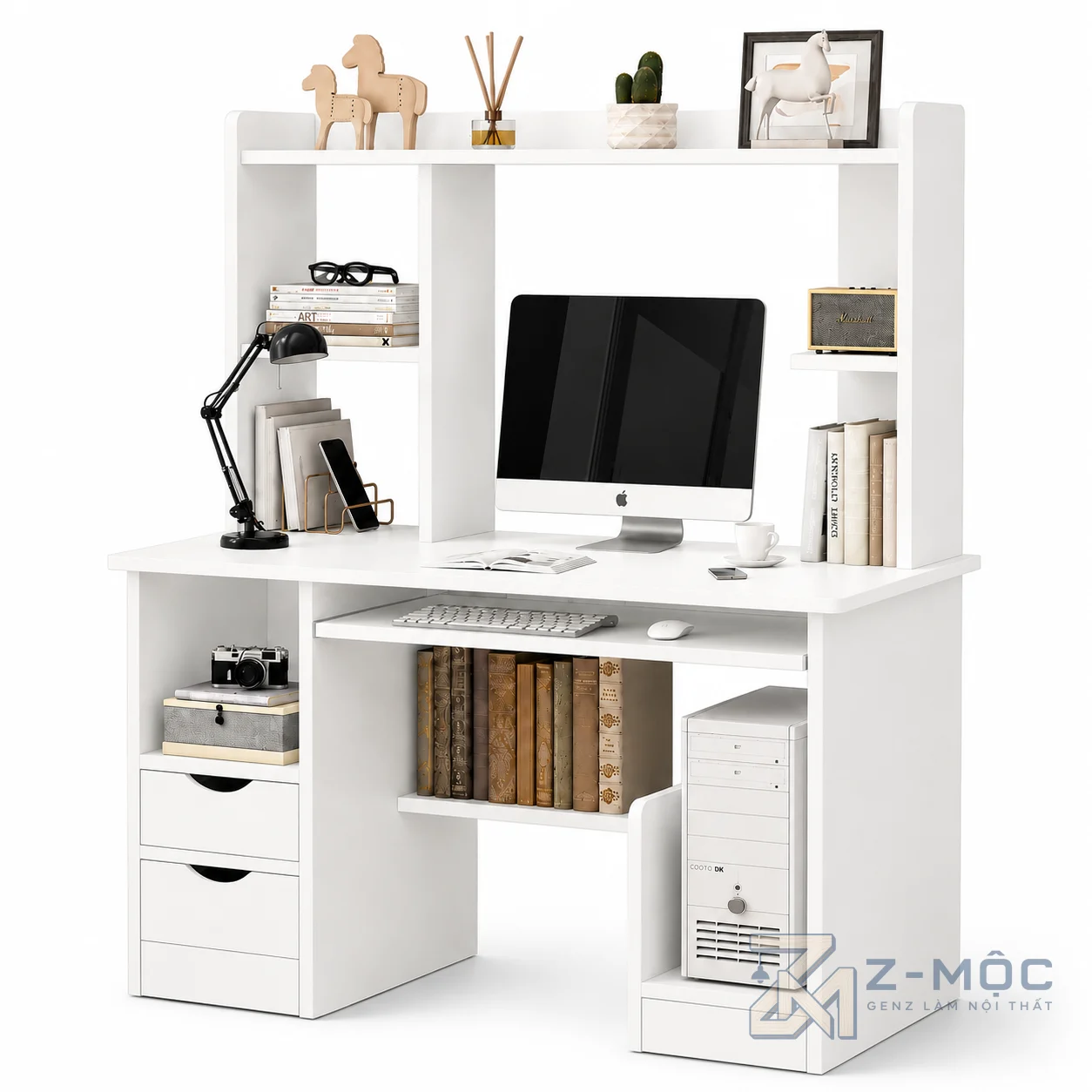 Bàn Học Giá Sách Màu Xanh Dương ZM-70013 - ảnh chi tiết 6