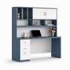 Bàn Học Kèm Giá Sách Phối Màu Xanh Trắng Hiện Đại ZM-70029 - 1800x600x1850mm - ZM-70029.2