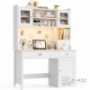 Bàn Học Liền Giá Sách Màu Xanh Trắng Hiện Đại ZM-70004 - hình ảnh thực tế 2