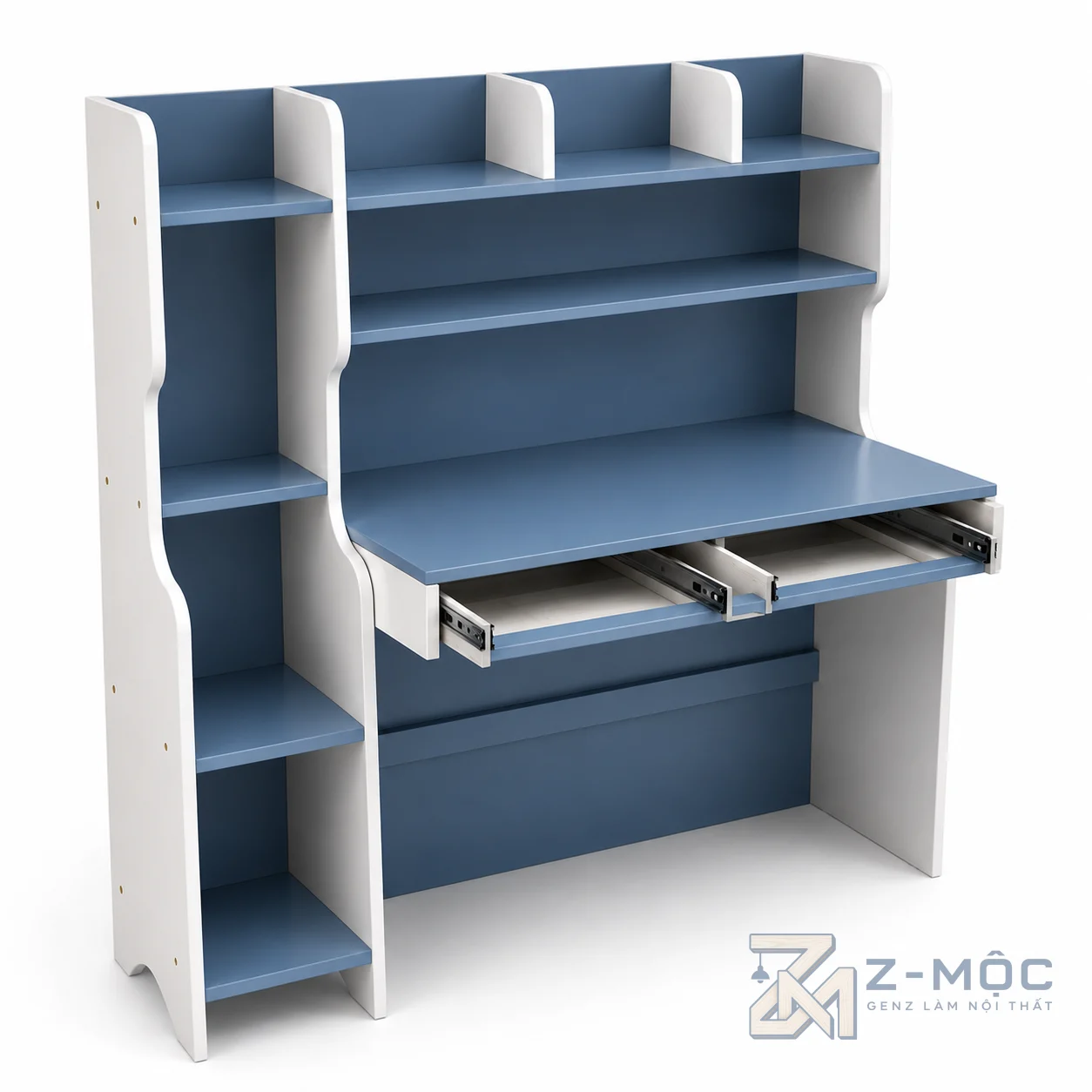 Bàn Học Trẻ Em Liền Giá Sách Thiết Kế Độc Đáo ZM-70023 - ảnh chi tiết 5