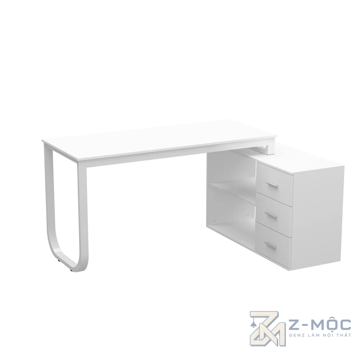 Bàn Học Và Làm Việc Có Hộc Tủ Ba Ngăn Gọn Gàng ZM-70003 - ảnh chi tiết 7