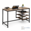 Bàn Làm Việc Khung Sắt Mặt Gỗ Có Kệ Bên Hiện Đại ZM-70022 - ảnh chi tiết 6