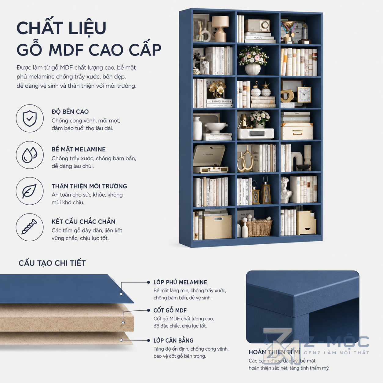 Chất liệu bền bỉ, phù hợp sử dụng lâu dài