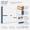 Chất liệu bền đẹp, dễ vệ sinh