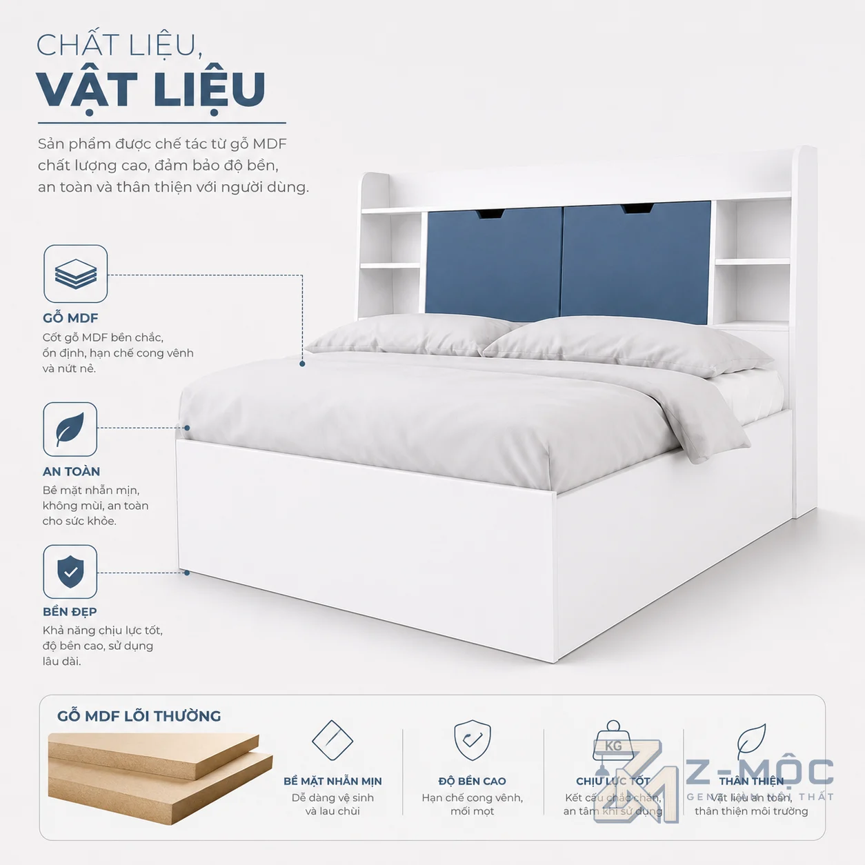 Chất liệu bền đẹp, phù hợp sử dụng lâu dài