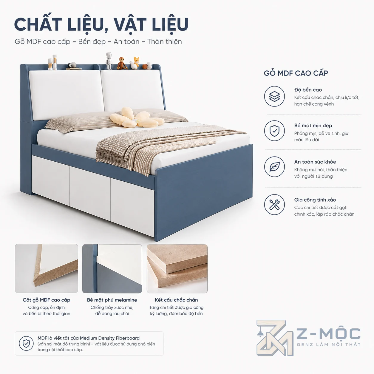 Chất liệu bền đẹp, sử dụng ổn định trong thời gian dài