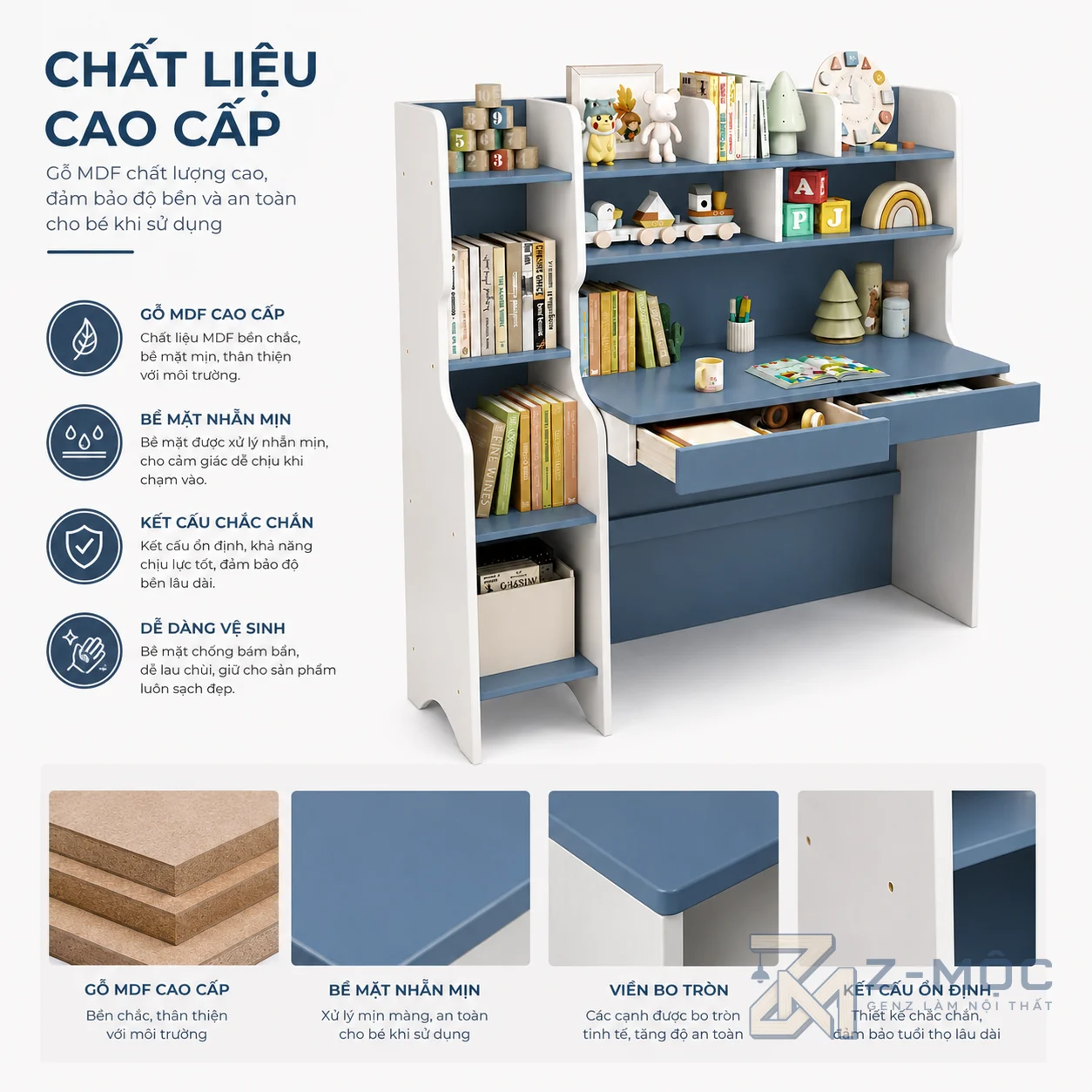 Chất liệu chắc chắn, sử dụng bền lâu