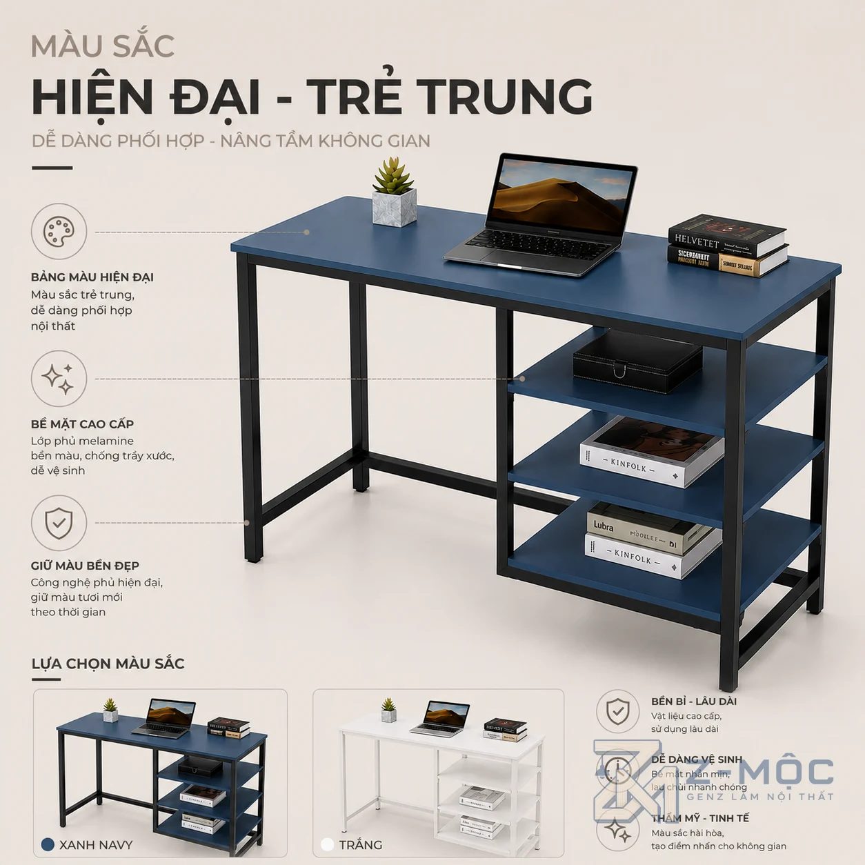 Dễ kết hợp với nhiều không gian nội thất