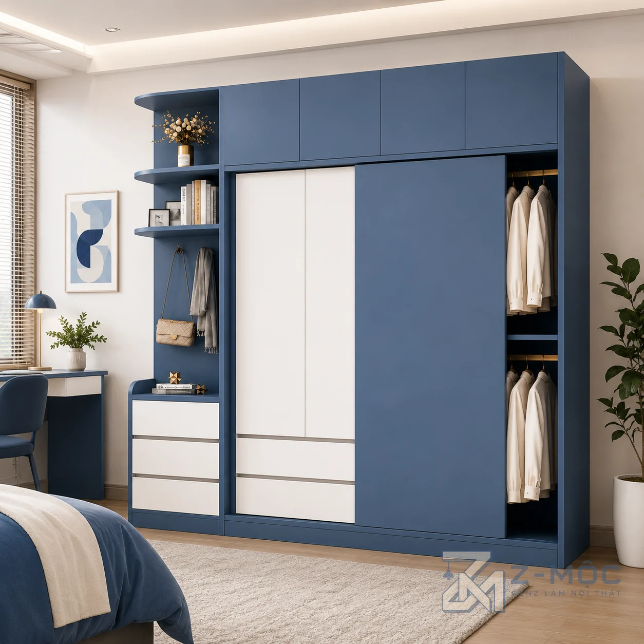 Dễ kết hợp với nhiều không gian phòng ngủ