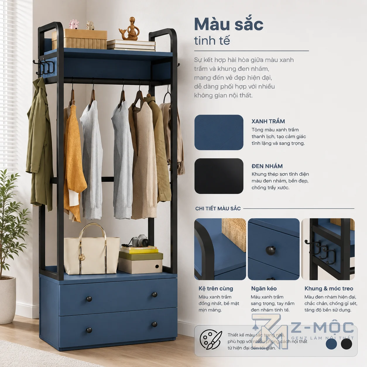 Dễ kết hợp với nhiều không gian sống