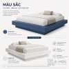 Giường Ngủ Bệt Không Đầu Giường Màu Xanh Tối Giản ZM-11011 - ảnh chi tiết 5
