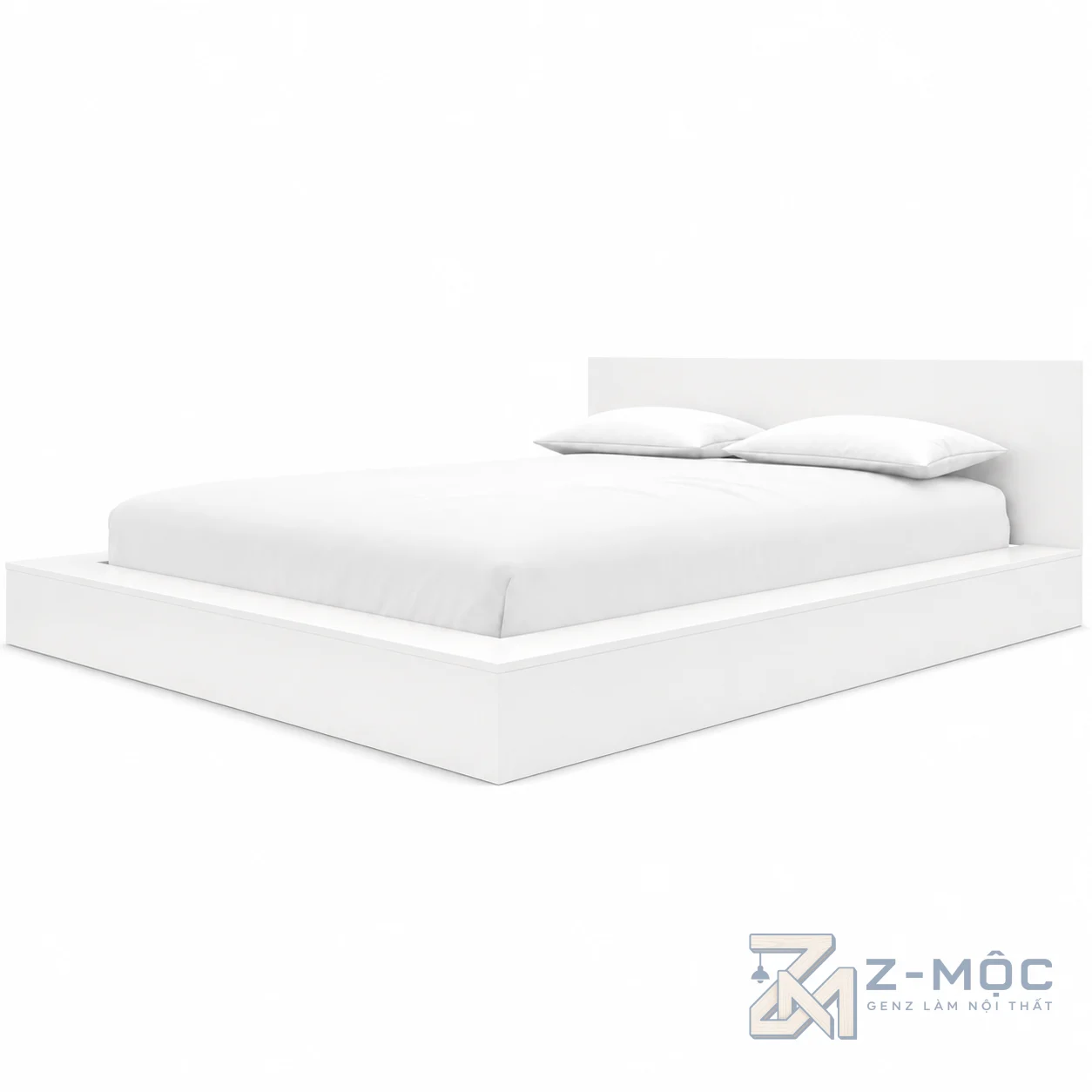Giường Ngủ Bệt Màu Xanh Tối Giản Cho Phòng Ngủ Gọn Gàng ZM-11007 - ảnh chi tiết 6