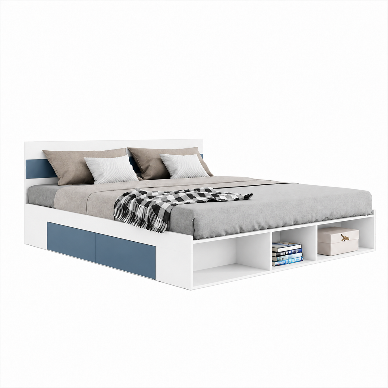 Giường Ngủ Có Kệ Cuối Giường Đa Năng ZM-11010 - 1800x2000mm - ZM-11010.2