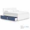 Giường Ngủ Gỗ Công Nghiệp Có Ngăn Kéo Màu Xanh ZM-11012 - ảnh chi tiết 1