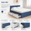 Giường Ngủ Gỗ Công Nghiệp Có Ngăn Kéo Màu Xanh ZM-11012 - ảnh chi tiết 6