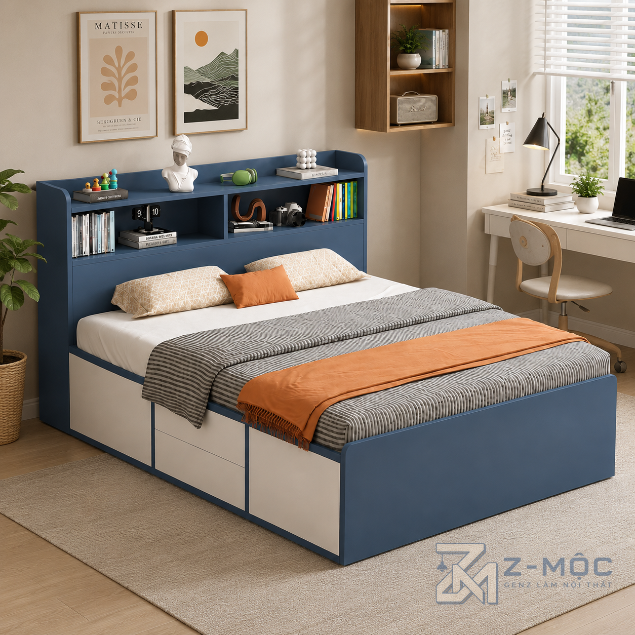 Kệ đầu giường đa năng mang đến sự tiện nghi mỗi ngày