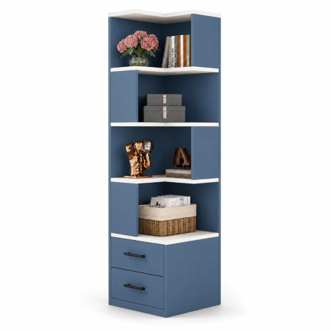 Kệ Sách Đứng Nhiều Ngăn Có Ngăn Kéo Hiện Đại ZM-71001 - 500x500x1700mm - ZM-71001.1
