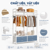 Kết hợp khung sắt và gỗ công nghiệp bền đẹp, sử dụng lâu dài