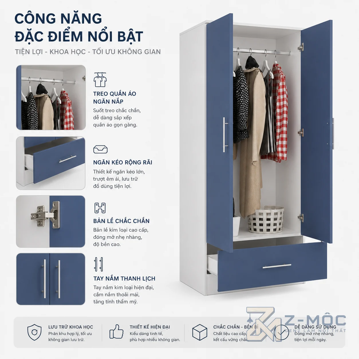 Không gian lưu trữ được sắp xếp khoa học