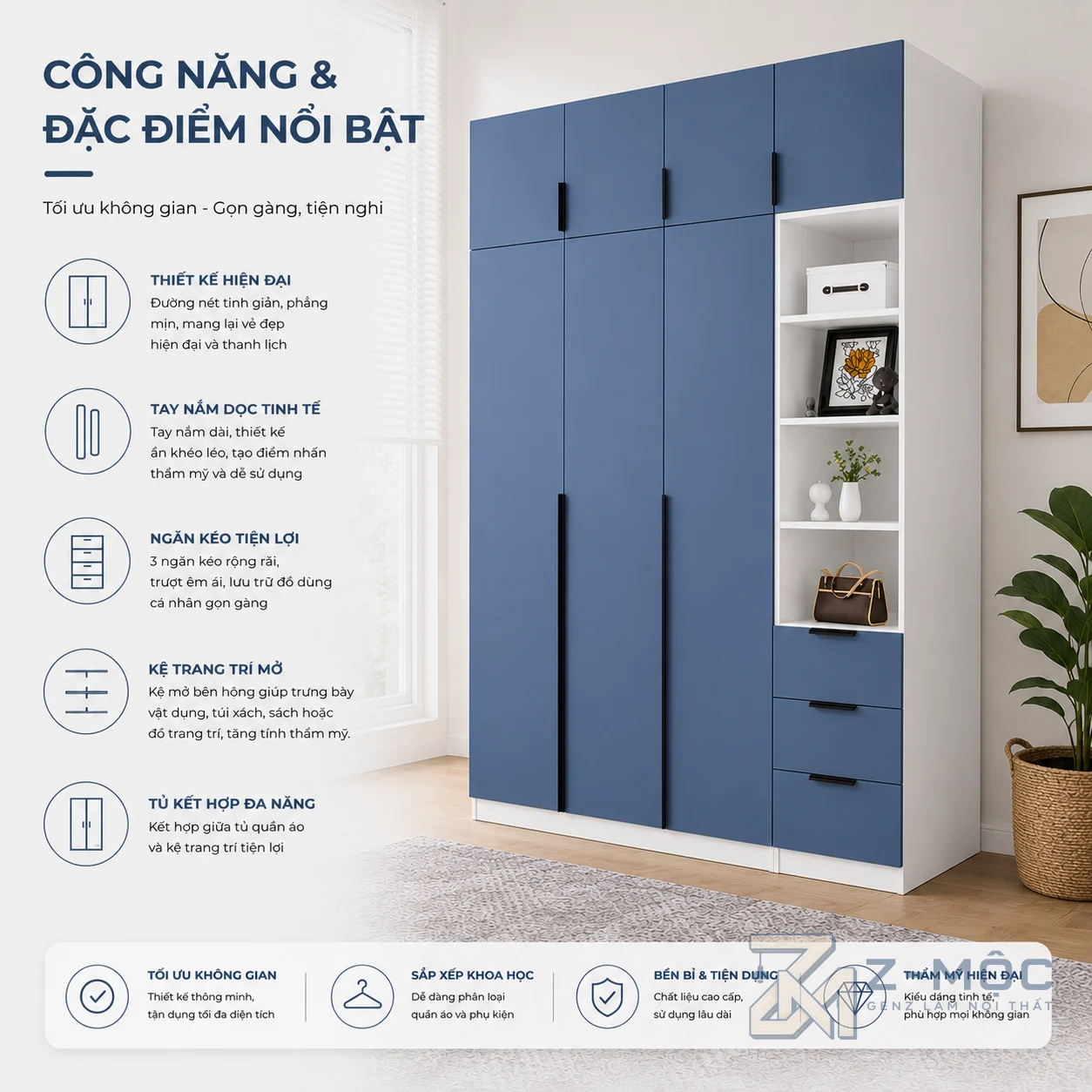 Không gian lưu trữ khoa học và tiện lợi