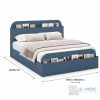Kích thước chi tiết Giường Ngủ Có Kệ Đầu Giường Và Cuối Giường Hiện Đại ZM-11004