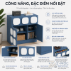 Nhiều ngăn lưu trữ giúp sắp xếp gọn gàng