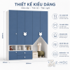 Thiết kế cân đối, tạo điểm nhấn đáng yêu cho phòng bé