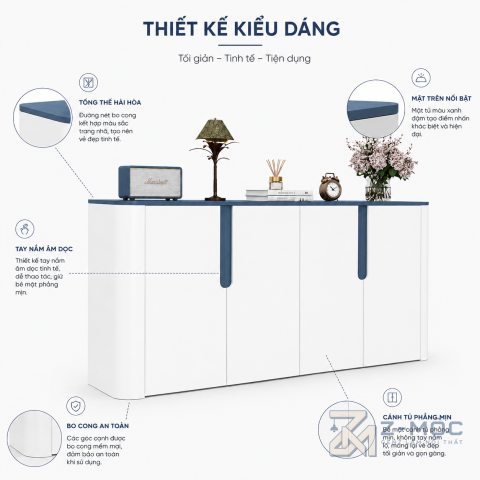 Thiết kế cân đối với gam màu hài hòa