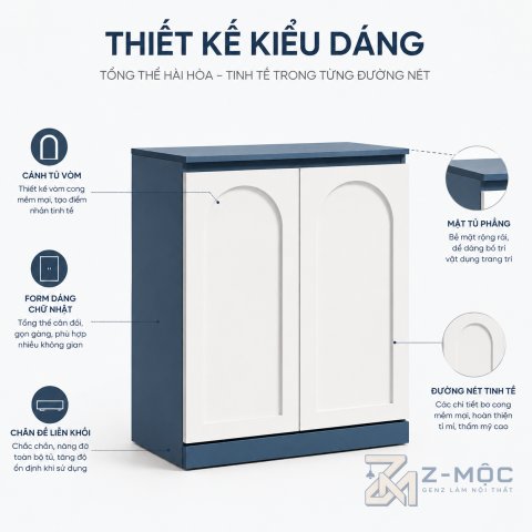 Thiết kế cửa vòm tạo điểm nhấn mềm mại
