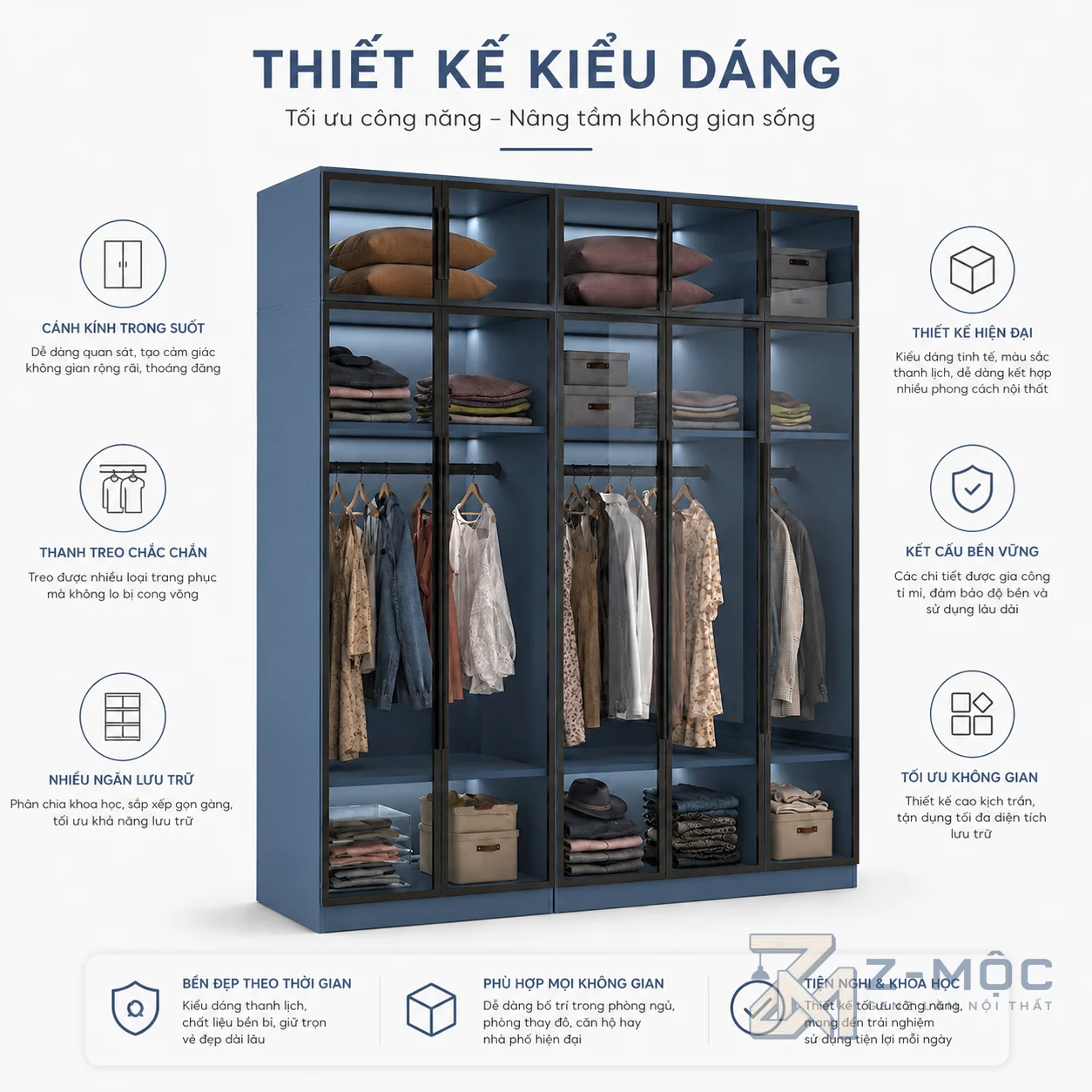 Thiết kế hiện đại, sang trọng cho phòng ngủ