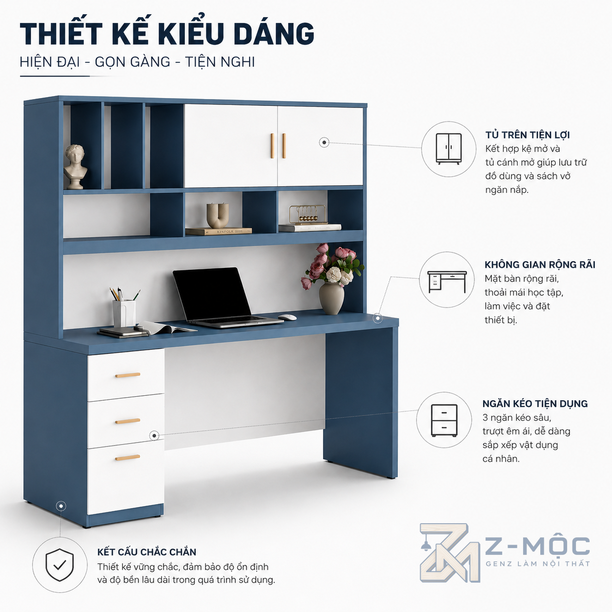 Thiết kế hiện đại tạo điểm nhấn cho không gian