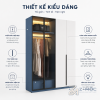 Thiết kế thanh lịch với sự kết hợp giữa cánh kính và cánh đặc