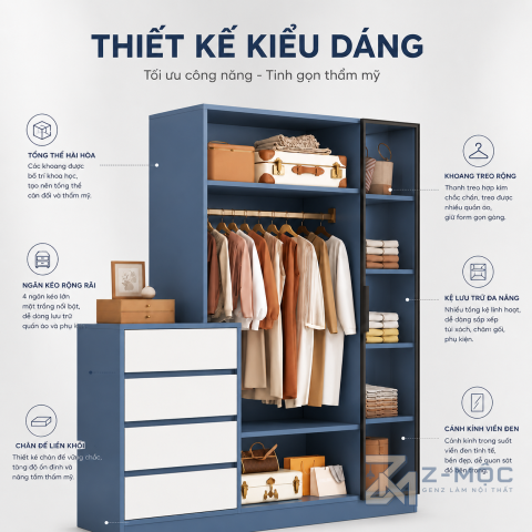 Thiết kế tối giản, hài hòa với nhiều phong cách nội thất
