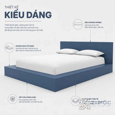 Thiết kế vuông vức giúp không gian gọn gàng