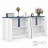 Tủ Để Đồ Phòng Khách Màu Trắng Xanh Cánh Phẳng ZM-94007 - ảnh chi tiết 5