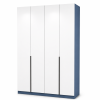 Tủ Quần Áo 4 Cánh Trắng Phối Xanh Cánh Phẳng ZM-10020 - 1600x600x2200mm - ZM-10020.1