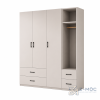 Tủ Quần Áo Kèm Khoang Treo Hở Màu Xanh Trắng v ZM-10011 - ảnh chi tiết 8