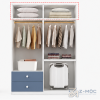 Tủ Quần Áo Màu Xanh Có Ngăn Kéo Tay Nắm Hình Gấu ZM-10003 - ảnh chi tiết 6