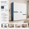 Tủ Quần Áo Tay Móc Âm Màu Trắng Xanh Gỗ MDF ZM-10008 - ảnh chi tiết 4