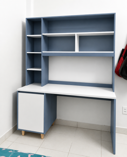 Bàn Học Và Làm Việc Liền Giá Sách Có Tủ Lưu Trữ ZM-70038 photo review