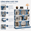 Ba tầng kệ rộng, tiện lưu trữ và trang trí