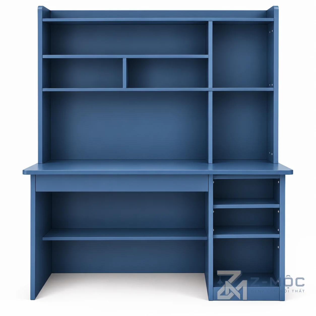 Bàn Học Liền Giá Sách Màu Xanh Có Tủ Lưu Trữ ZM-70031 - ảnh chi tiết 5