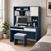 Bàn Học Liền Giá Sách Màu Xanh Dương Tiện Lợi ZM-70036 - ảnh chi tiết 6