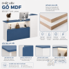 Chất liệu gỗ MDF phủ melamine