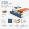 Chất liệu gỗ MDF phủ Melamine bền đẹp