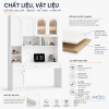 Chất liệu gỗ MDF phủ Melamine bền đẹp