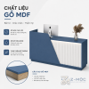 Chất liệu gỗ MDF phủ melamine bền đẹp