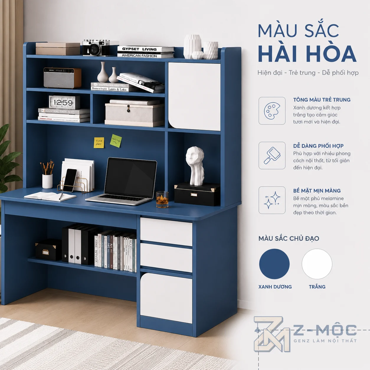 Dễ bố trí trong nhiều không gian nội thất